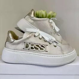 Lux By Dessi 974/LN2 sneaker fehér/arany