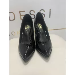 Lux By Dessi P-9111-P magassarkú platformos fekete zippes