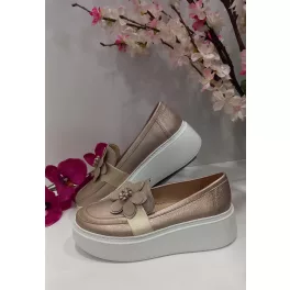 Lux By Dessi Hanza23-73/17 slipon arany virágos