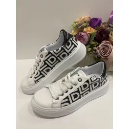 Lux By Dessi Hanza23-62/133 sneaker mintás fekete-fehér