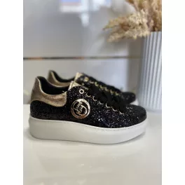 Lux By Dessi Benita-4/ML14 Fekete csillogós sneaker