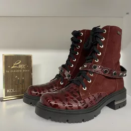 Lux By Dessi W-344 Bordó Bakancs