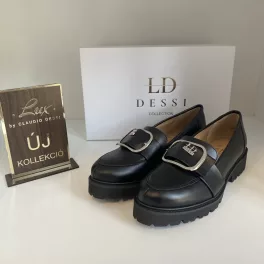 Lux By Dessi 135 Fekete Csatos Slipon