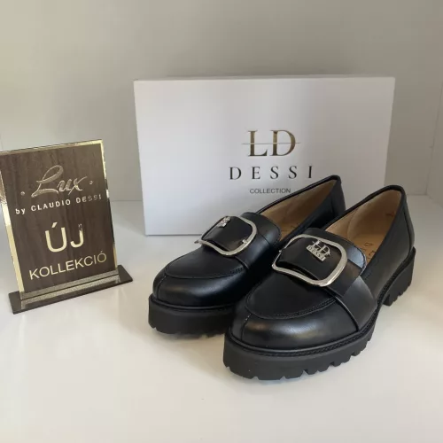 Lux By Dessi 135 Fekete Csatos Slipon