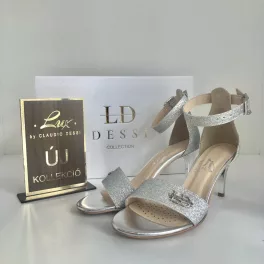 Lux By Dessi 2050 Ezüst csili Magassarkú Szanda