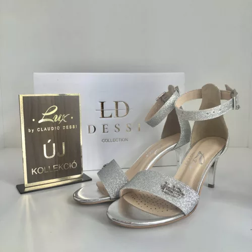 Lux By Dessi 2050 Ezüst csili Magassarkú Szanda