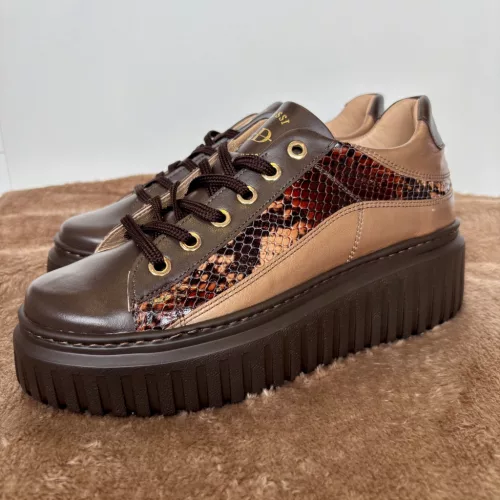 Lux By Dessi Hanza23-122/ML35 sneaker csokoládé/piton