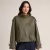 Lux By Dessi Oversized bőrhatású kabát khaki 
