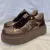 Lux By Dessi Hanza23-117/ML57 sneaker barna brokátos