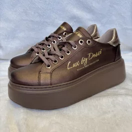 Lux By Dessi Hanza23-121/ML57 sneaker barna fényes