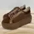 Lux BY Dessi Astra-34/ML54 sneaker csokoládé velúr